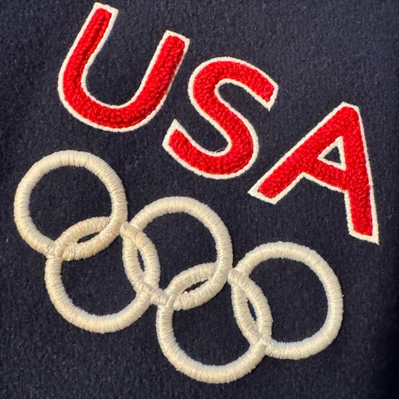 Roots 2004 Olympics Blue and Black Bomber Jacket - Picture 14 of 16